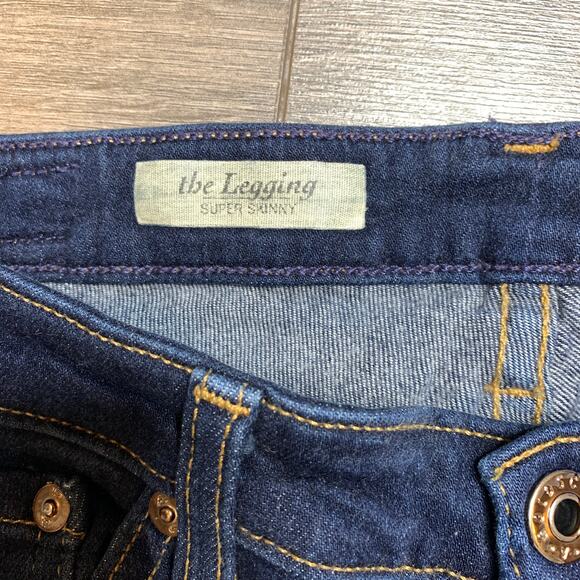 AG Adriano Goldschmied Legging Super Skinny Low Rise Jeans Women's Size 28x36 - Picture 4 of 9